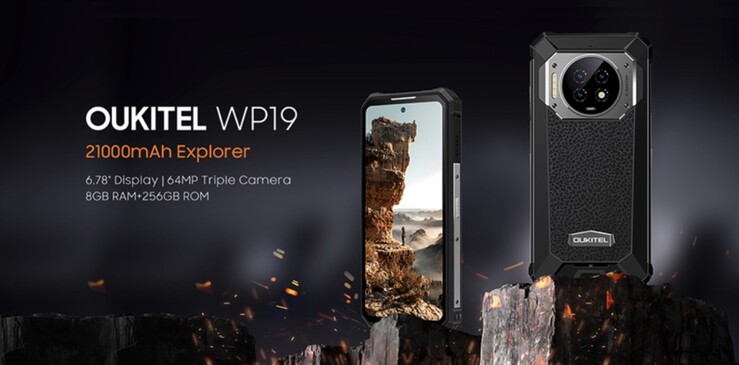 Oukitel WP19 smartphone rugged batteria