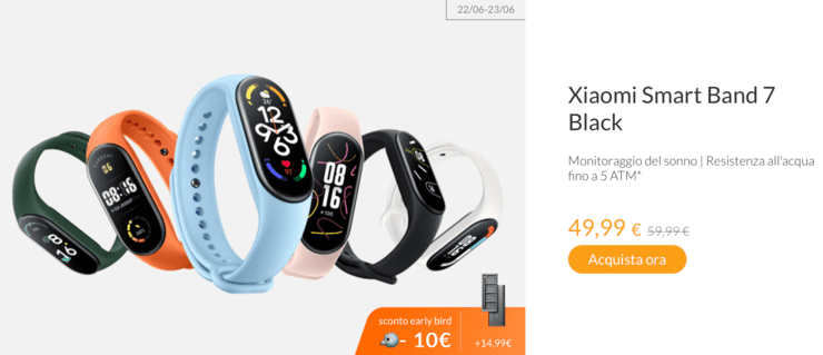Xiaomi Smart Band 7 offerta