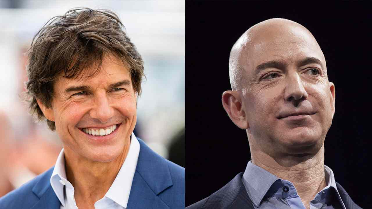 Jeff Bezos e Tom Cruise