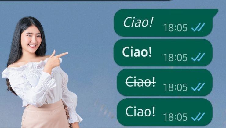 Funzione di WhatsApp in chat 