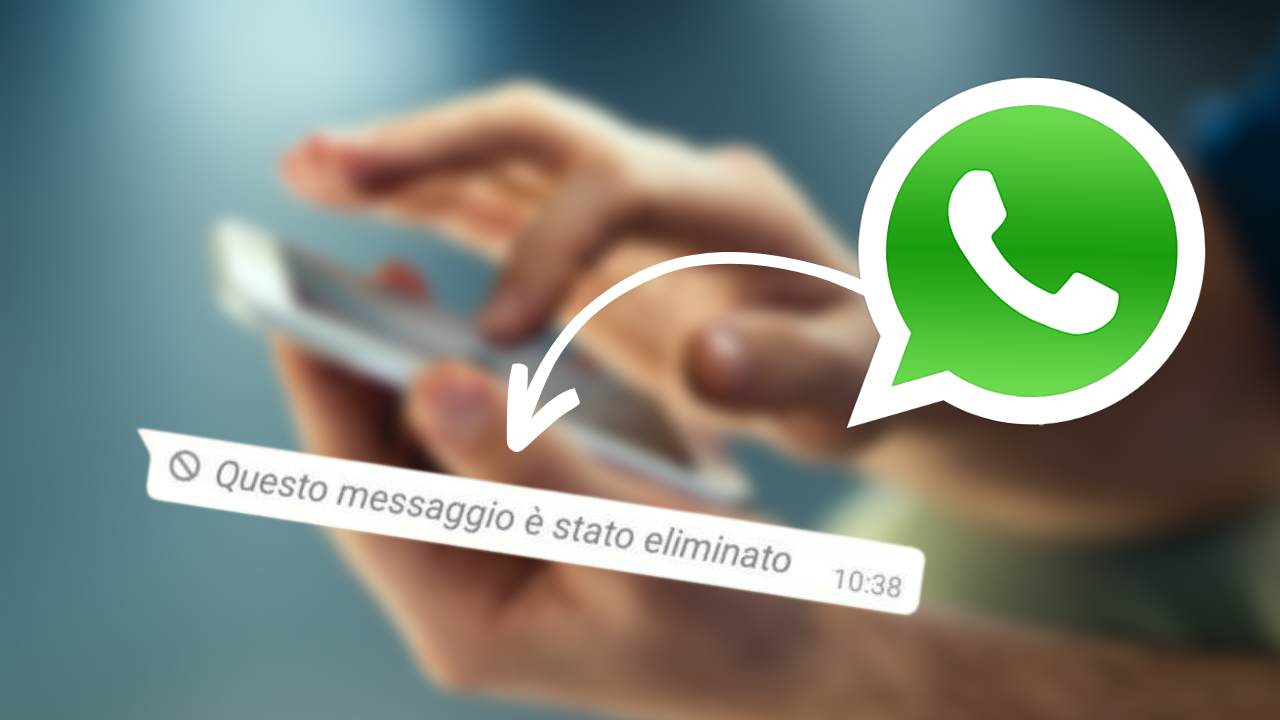 Whatsapp, messaggio eliminato