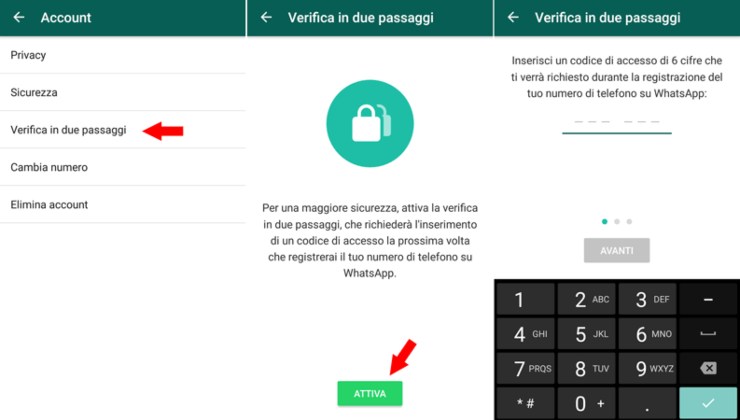 Verifica in due passaggi (Web Source)