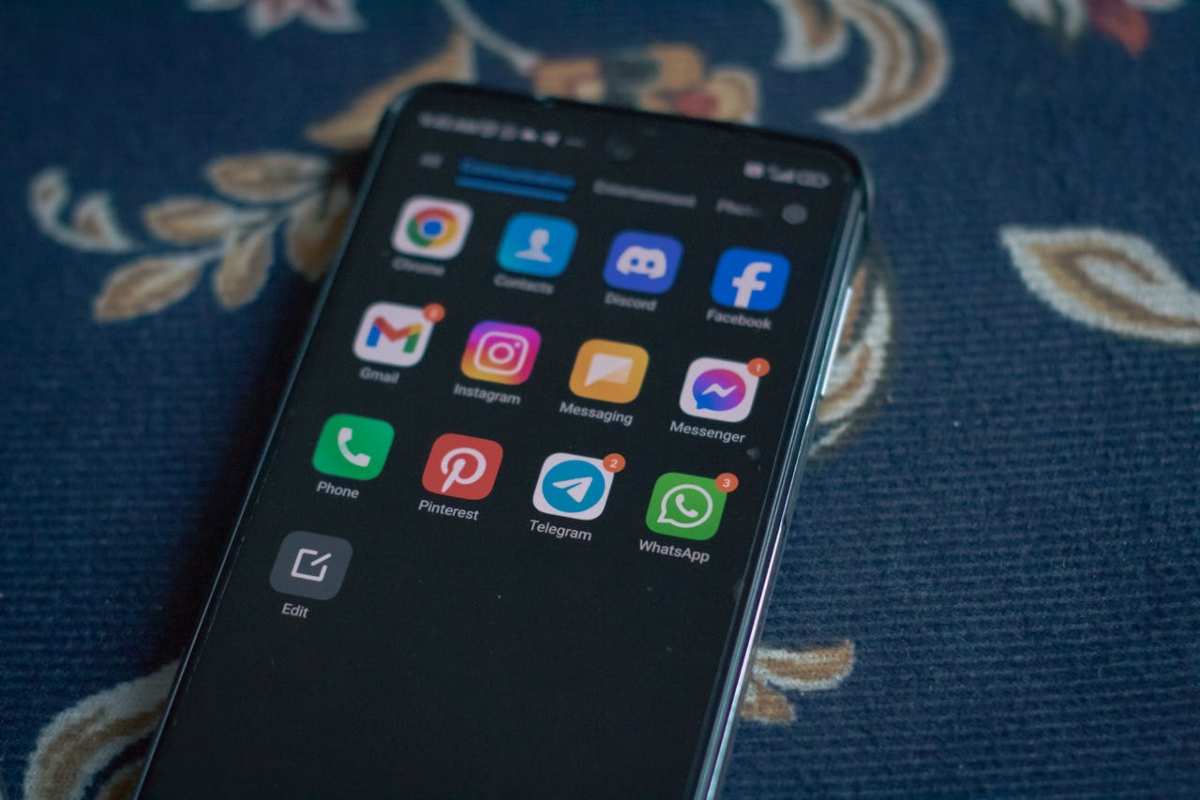 Telegram su smartphone