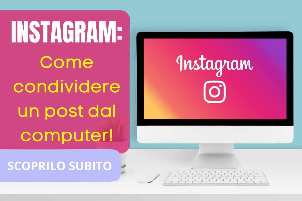 Come condividere i post di Instagram da pc