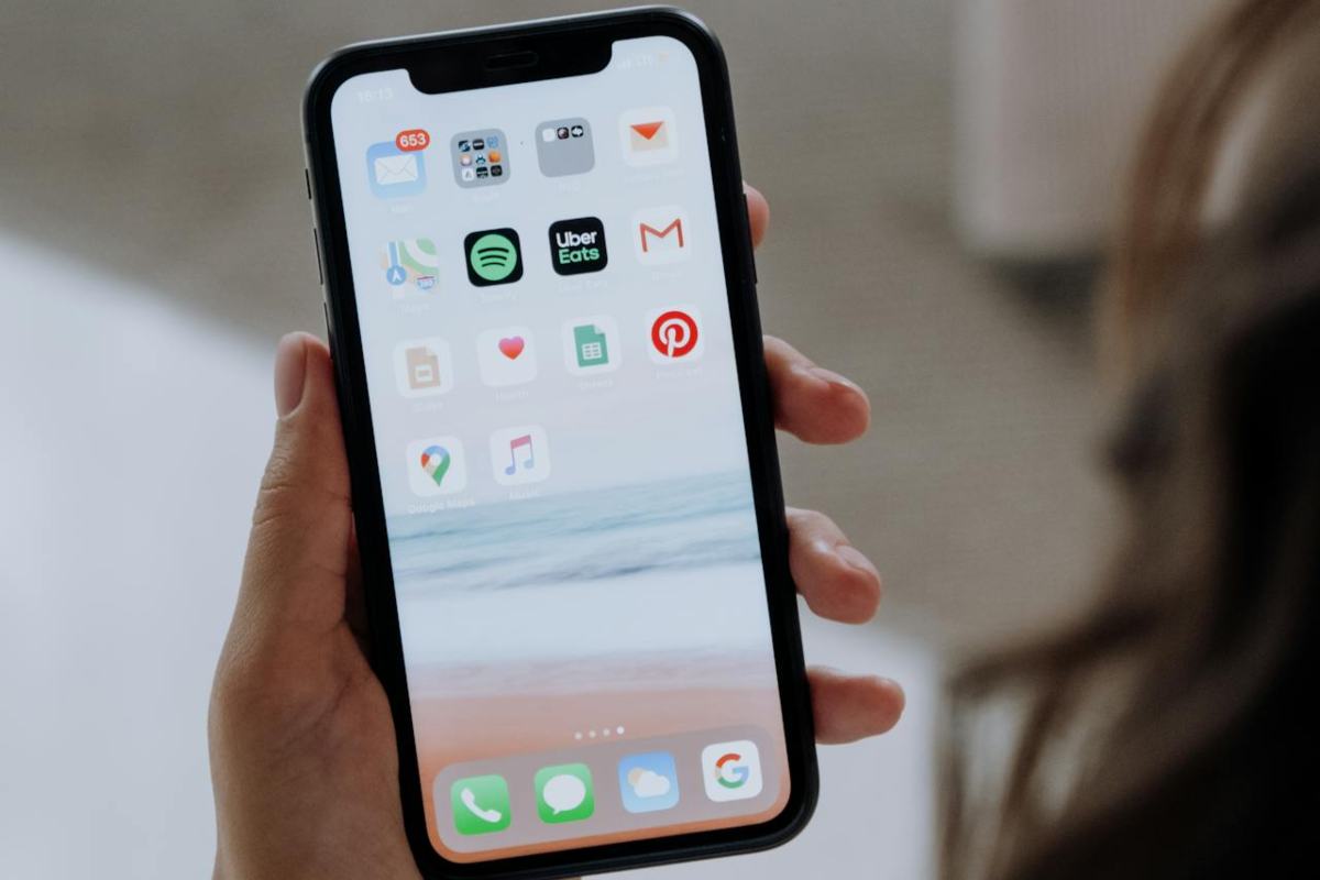 iPhone acceso