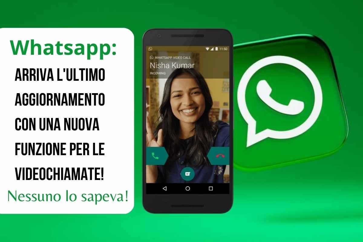 nuova funzione whatsapp per le videochiamate