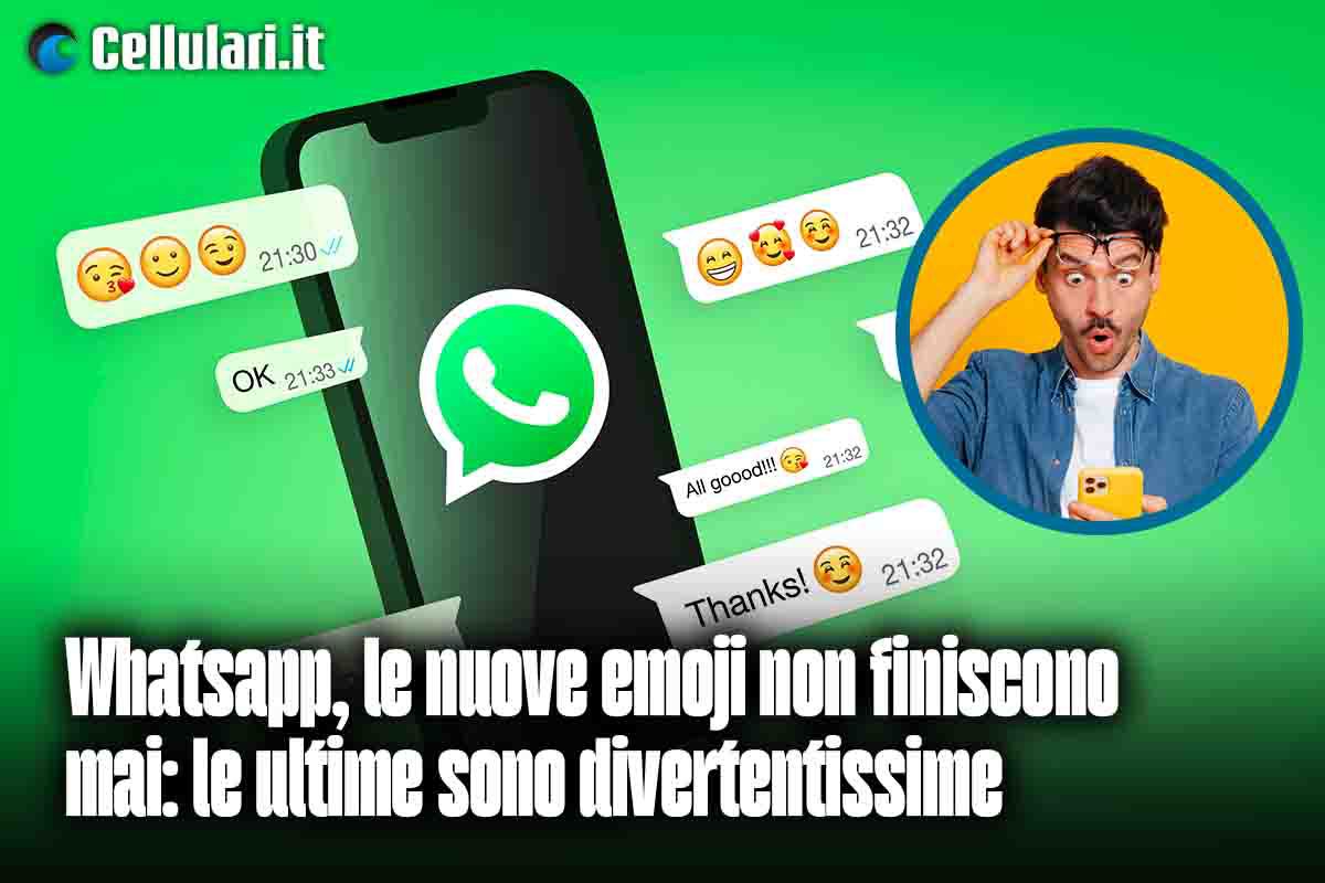 bellissime emoticon aggiornate WhastApp cellulari