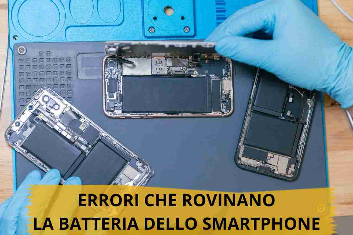 errori comuni che rovinano la batteria del telefono