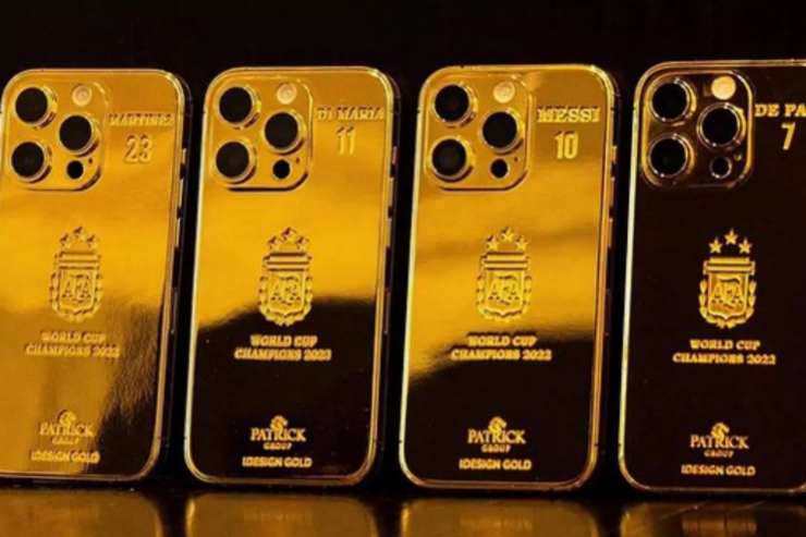 iphone oro regalo Lionel Messi