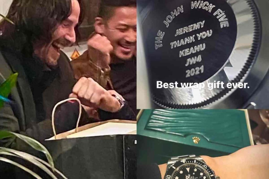 Keanu Reevs regala agli stuntman Rolex sumbariner 