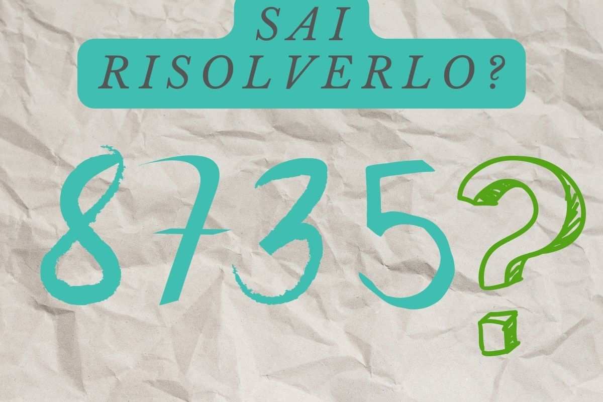 trova il numero che risolve il rompicapo visivo