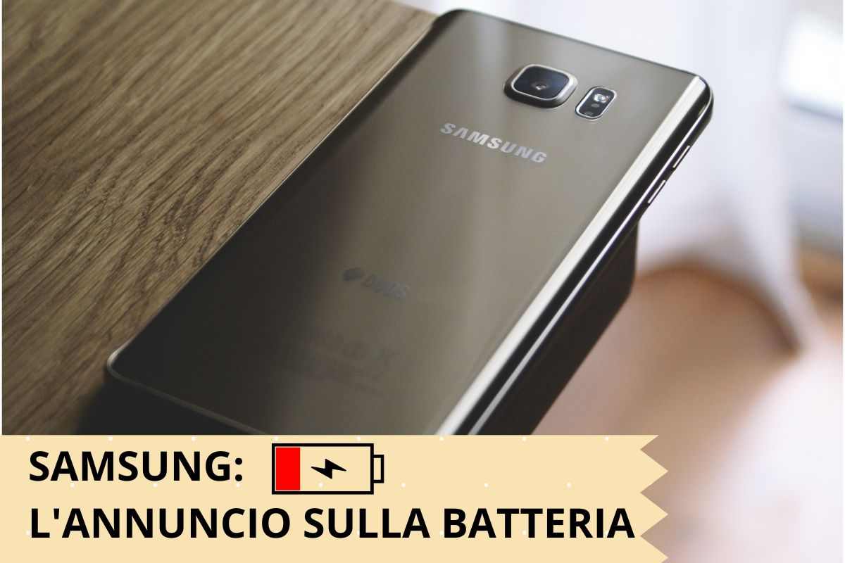 samsung annuncio sulla batteria