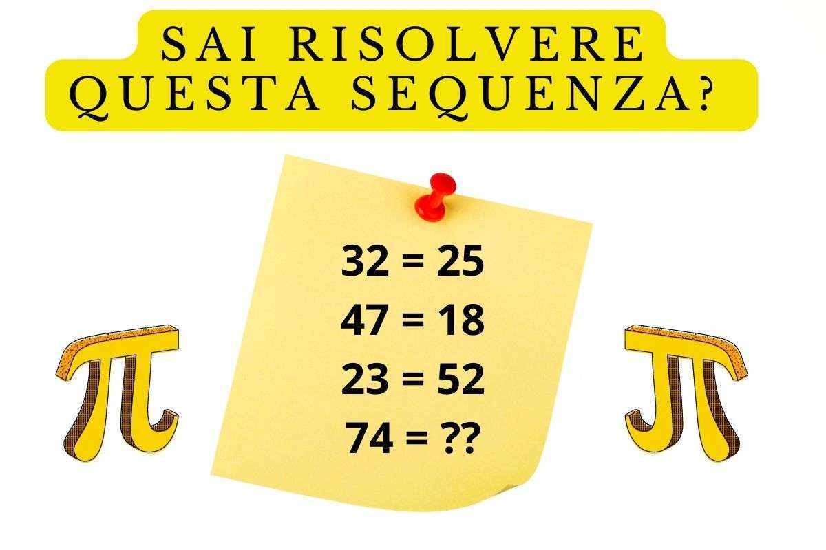 test sequenza matematica 