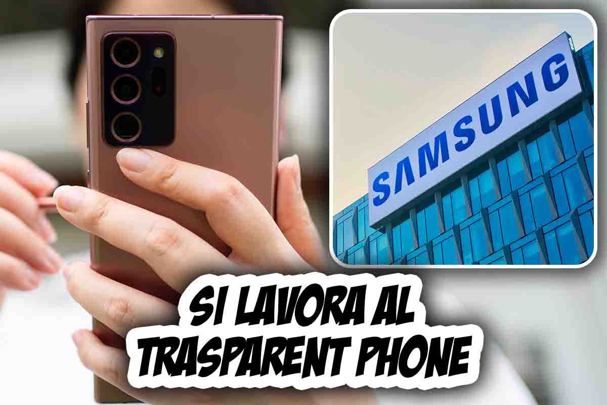 Samsung, telefono trasparente