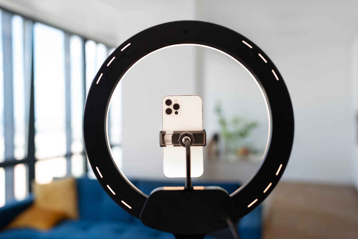 Ring light per illuminare