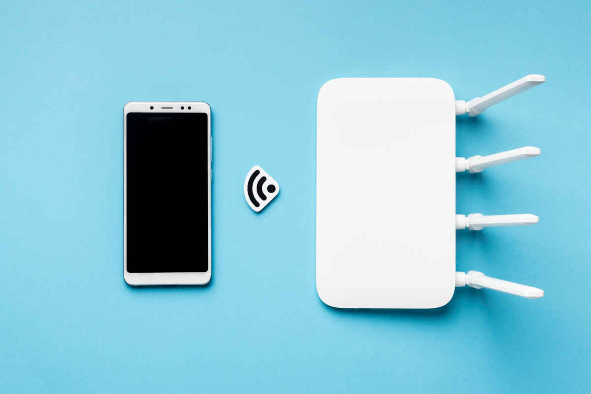 Smartphone e modem Wi-Fi