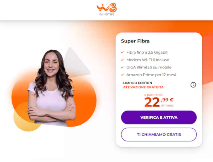 Offerta WindTre Super Fibra