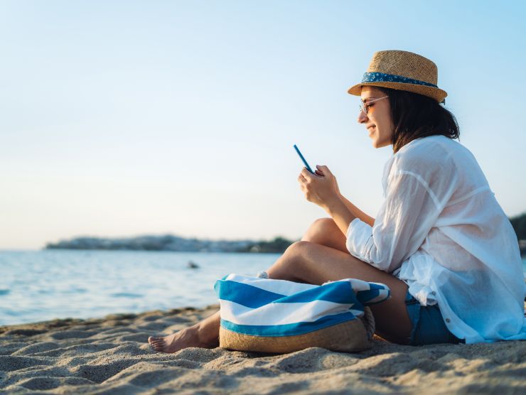 trucchi telefono spiaggia surriscalda