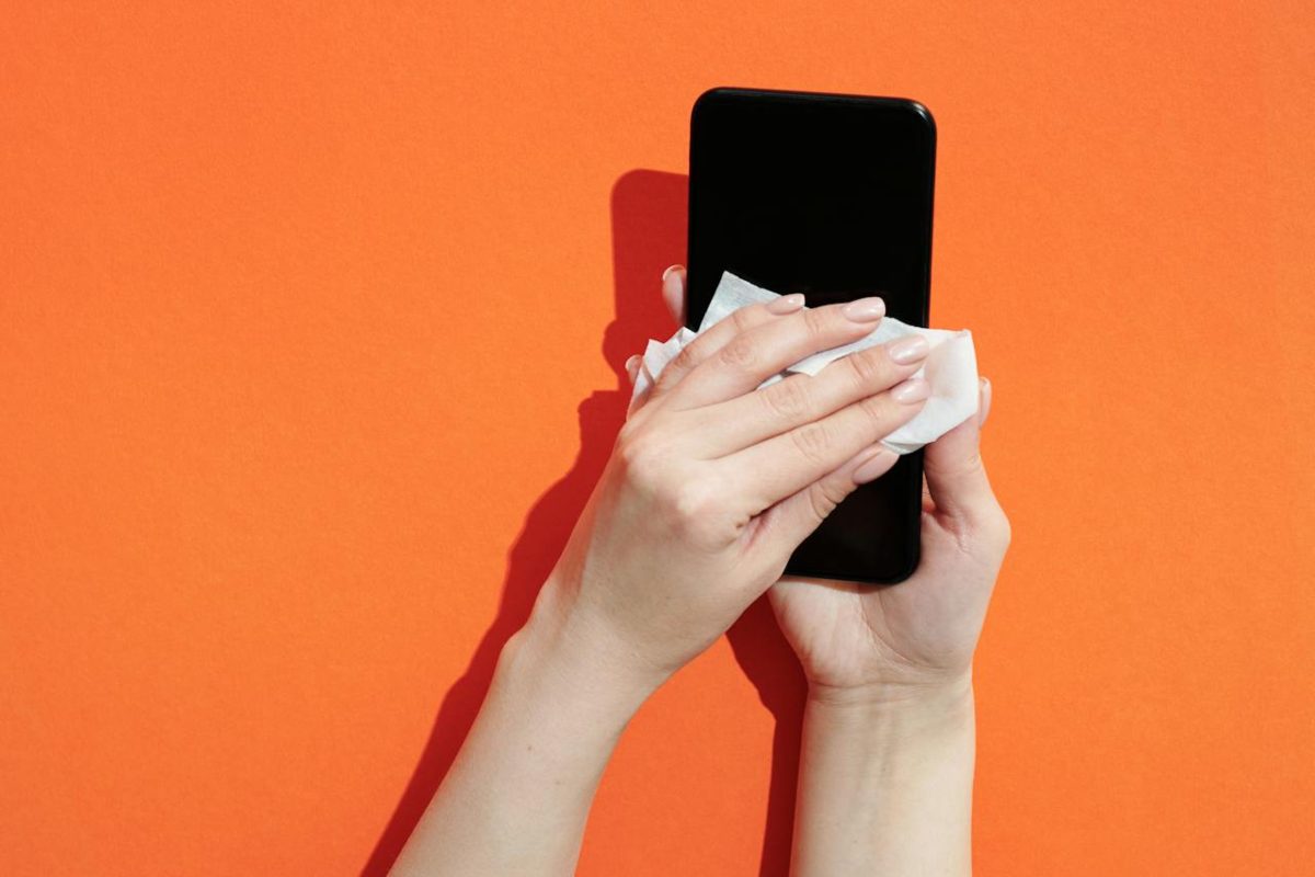 Pulire lo schermo dello smartphone