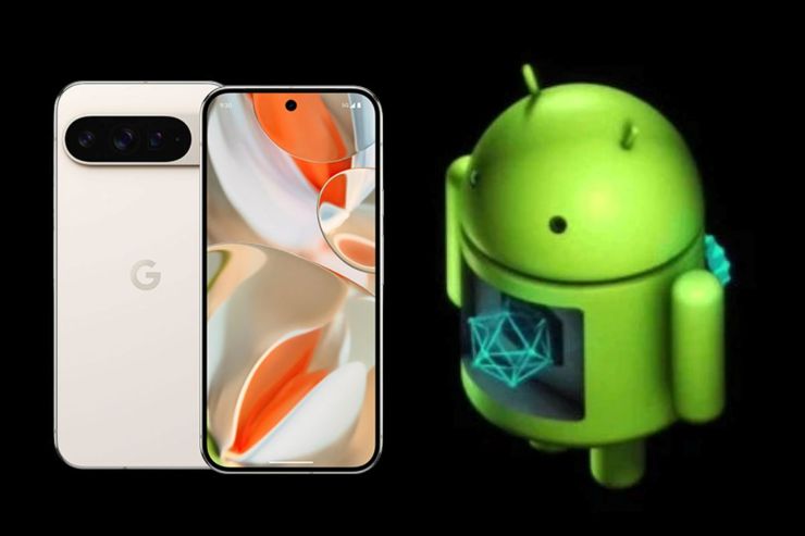 pixel 9 xl e mascotte android