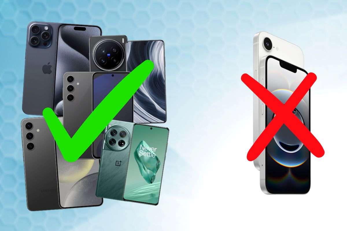 5 cellulari e l'iPhone 16e