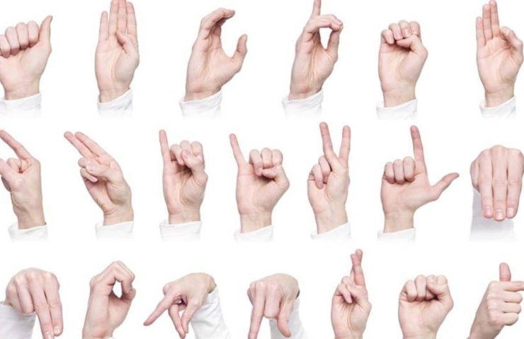 Esempi di linguaggio dei segni