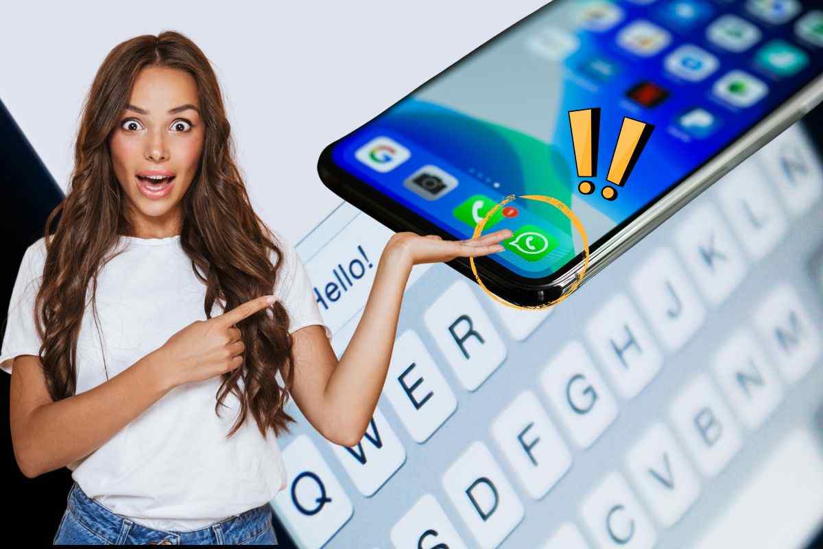 Icona WhatsApp sul display