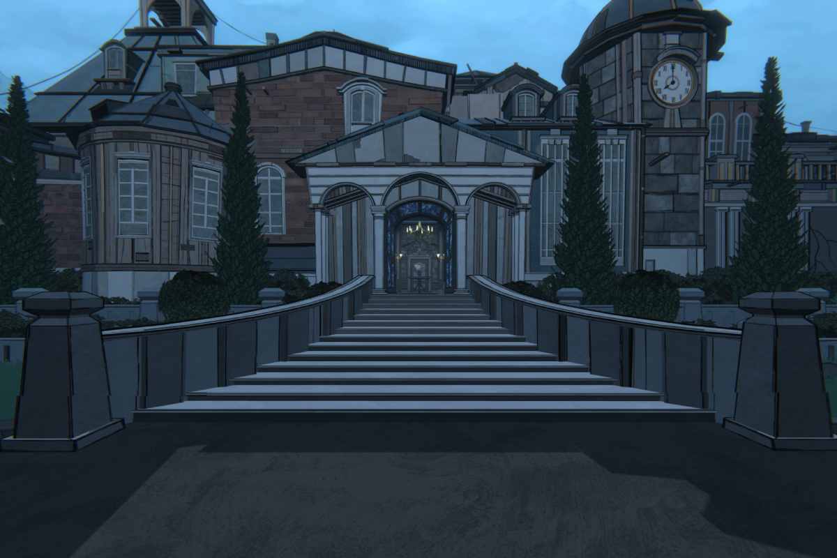 ingresso della villa di blue prince