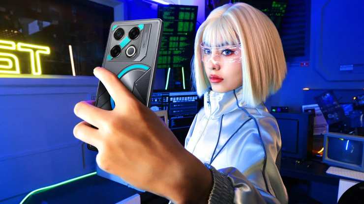 smartphone e ragazza
