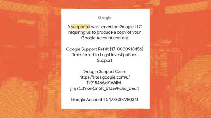 finta messaggio assistenza Google