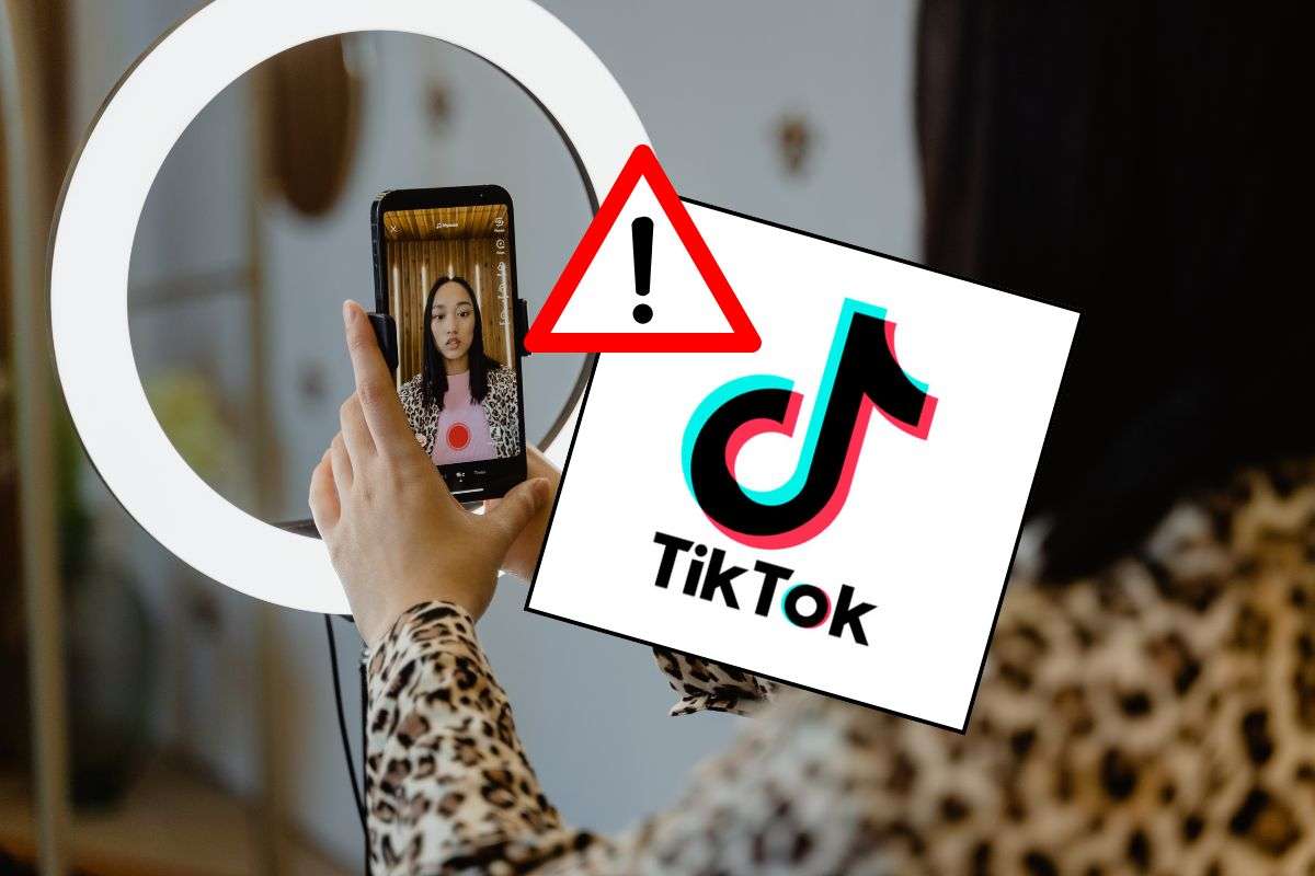 Registrazione video sulla piattaforma TikTok