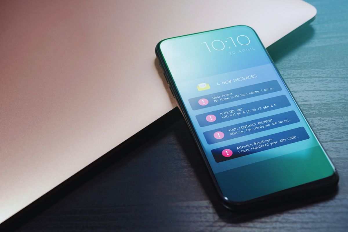 Notifiche di messaggio su smartphone