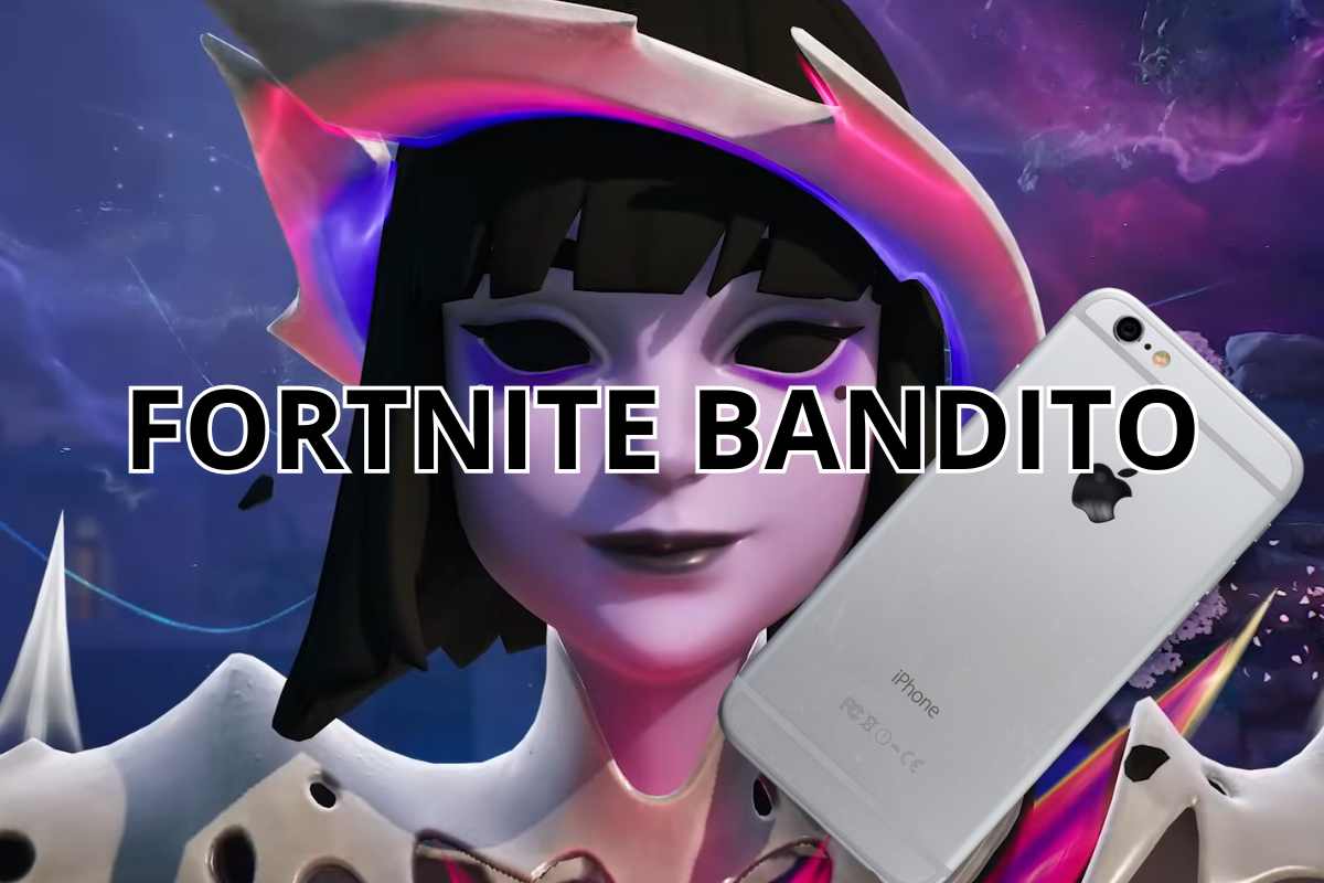 personaggio di fortnite e cellulare apple