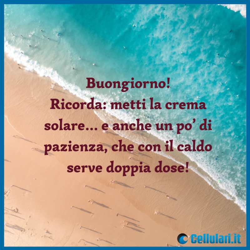 Frase sul buongiorno da inviare su WhatsApp