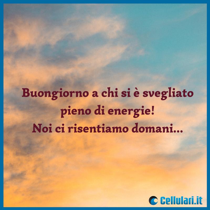 Frase sul buongiorno da inviare su WhatsApp