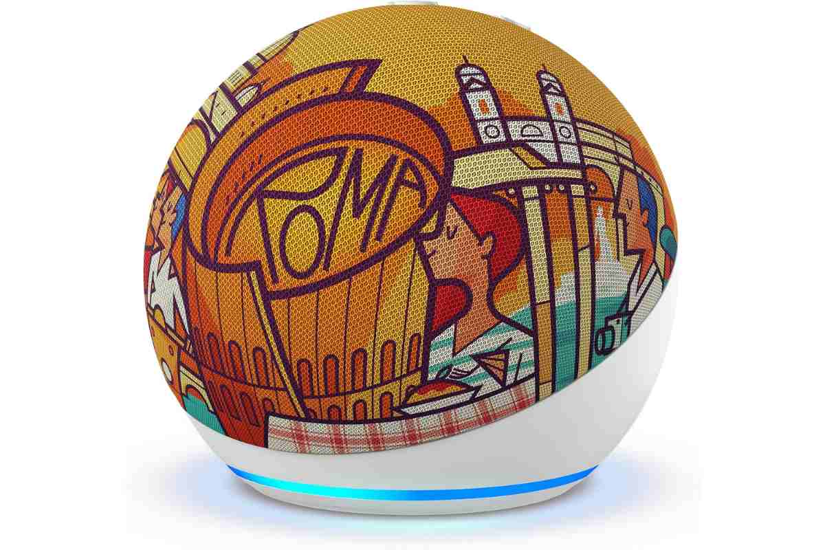 Modello di Echo Dot Roma edizione limitata
