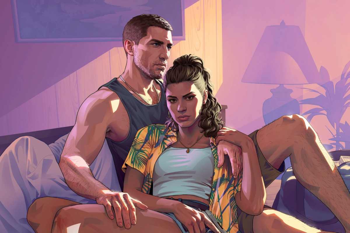 Artwork di GTA6 raffigurante Jason e Lucia
