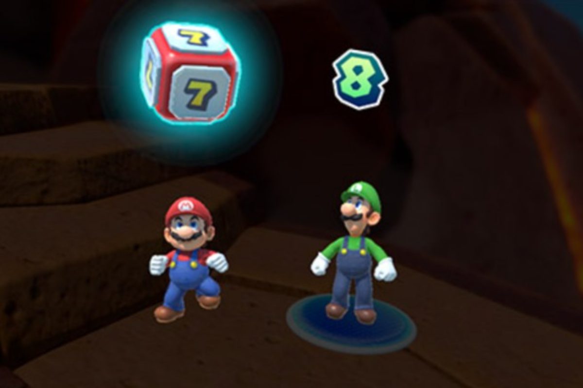Mario e Luigi si affrontano in un minigioco