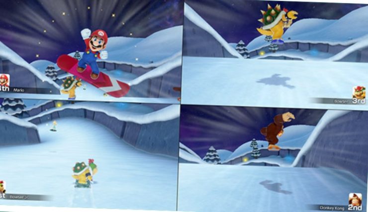Mario Party Jamoboree in split screen
