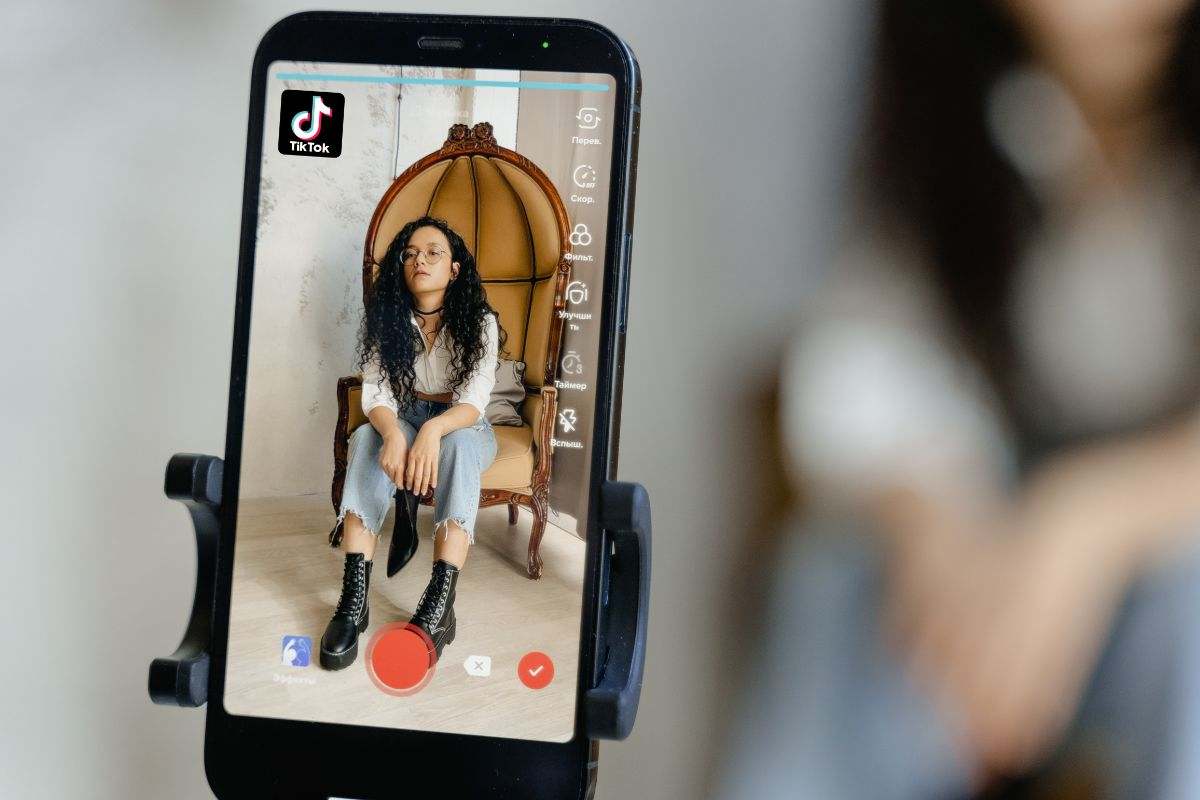Registrazione video su TikTok