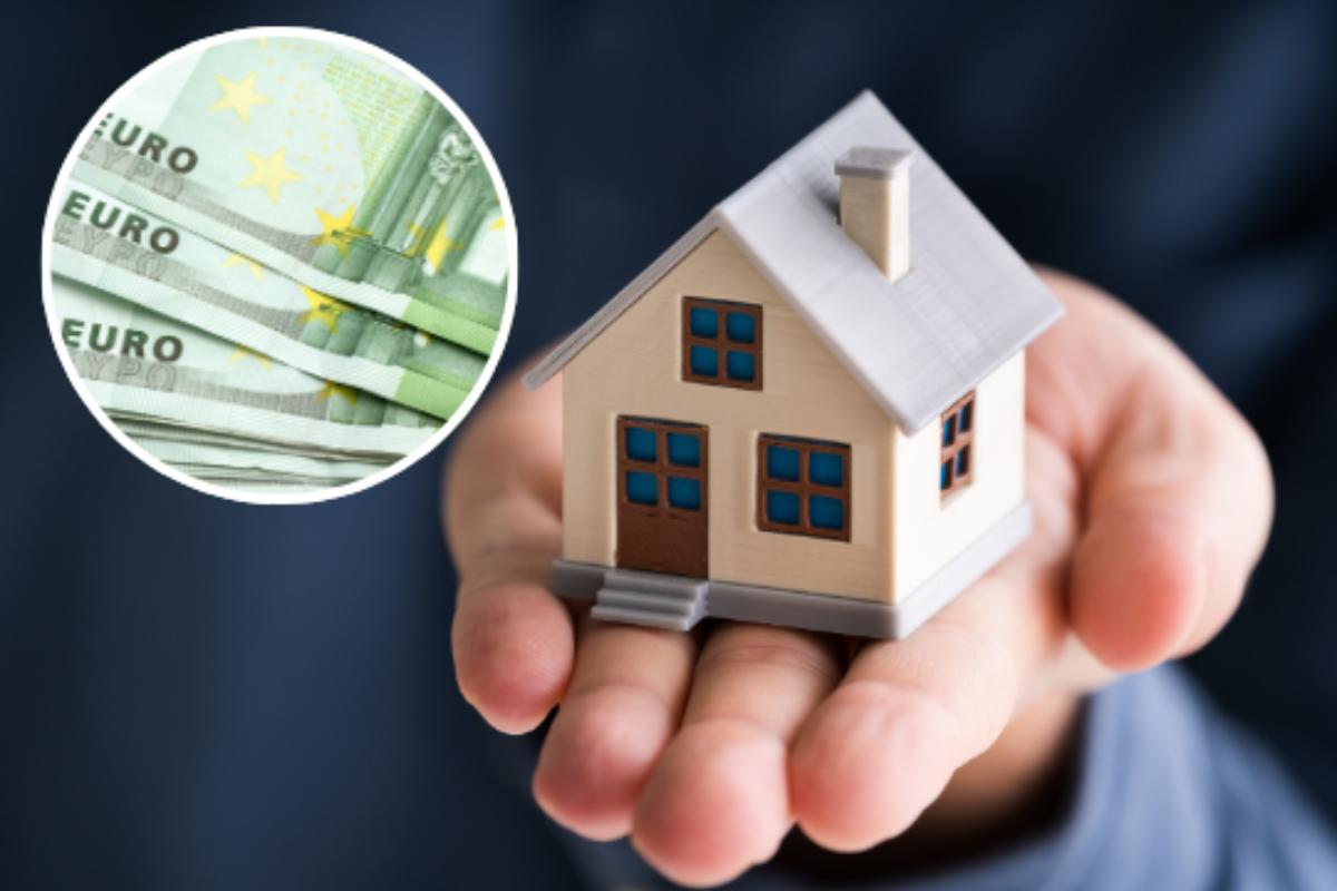 casa in miniatura e banconote euro