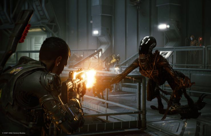 Una scena di gioco di Aliens: Fireteam Elite