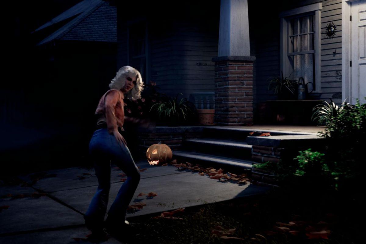 Jamie Lee Curtis che fugge dall'assassino