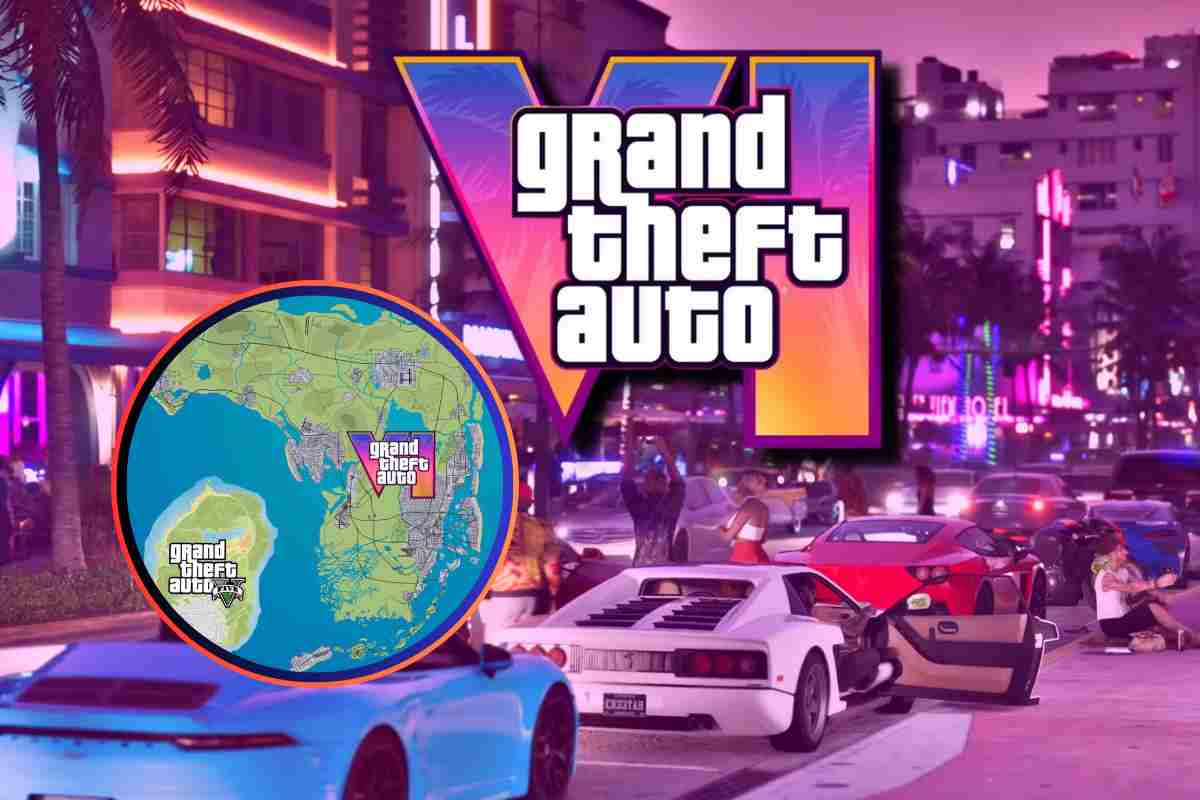 Uno scorcio di Vice City nella mappa di GTA VI