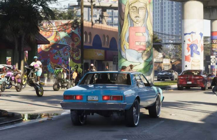 Una scena di gioco estrapolata da un trailer di GTA VI