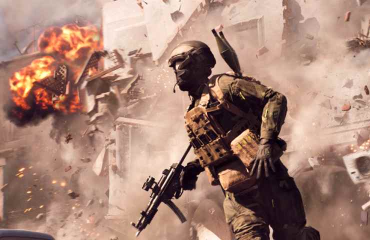 soldato di battlefield che fugge da una esplosione