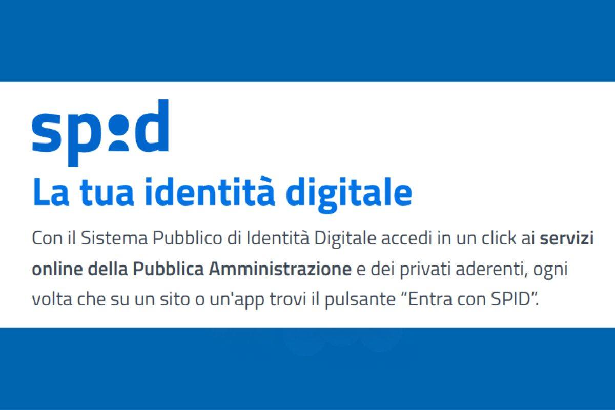 screen da sito spid