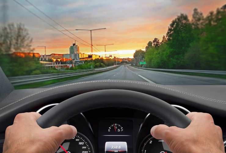 uomo al volante