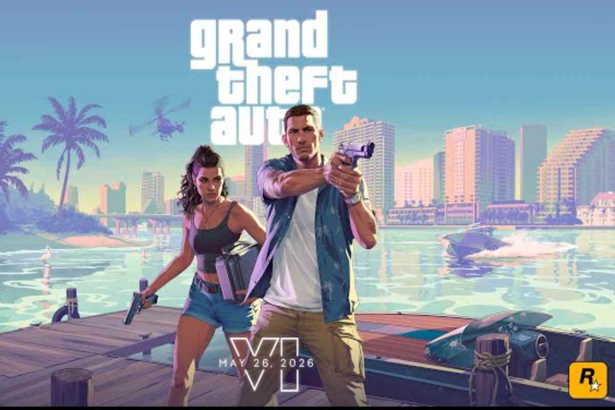 Una copertina di GTA 6 con i due protagonisti giocabili