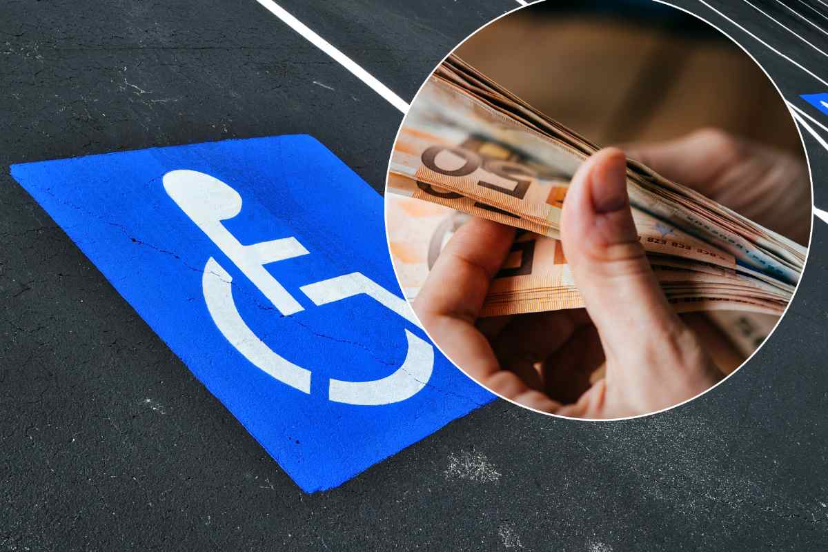 collage parcheggio invalidi ed euro